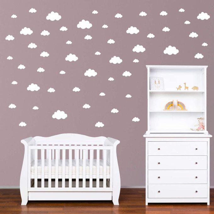 Generic Stickers Muraux Enfants Nuages Autocollants Decoration Murale Chambre Bebe Facile A Poser Blanc 81 Pieces A Prix Pas Cher Jumia Maroc