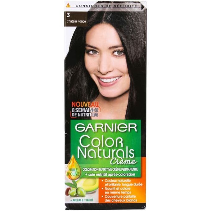 Garnier Color Naturals Creme Colorante Permanente Chatain Fonce 3 A Prix Pas Cher Jumia Maroc