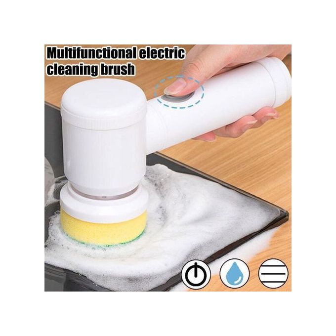 Generic Brosse électrique portative 5 en 1, Éponge nettoyage