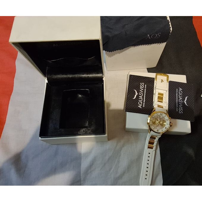 Aquaswiss Montre en acier inoxydable avec bracelet en silicone de