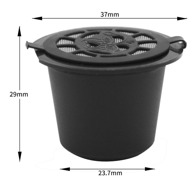 Generic 3Pcs Capsule Noir Rechargeable pour Machine à Café ...