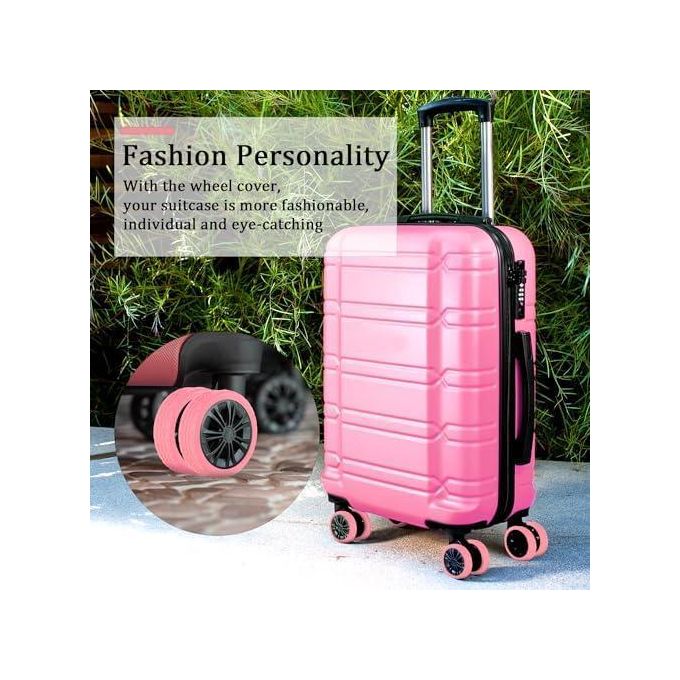 16 Housses Silicone Pour Roues De Valise – Antibruit Et Anti-usure – Accessoire Voyage