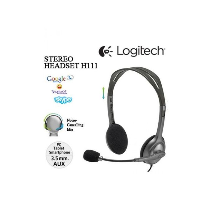 Stereo Headset H111 - Casque-micro Pour les centres d'appels