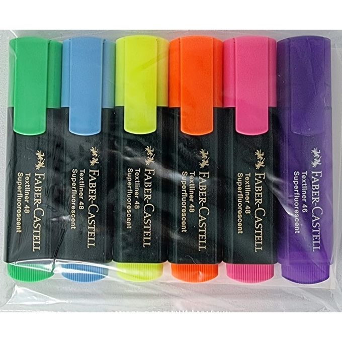 Faber castell Marqueurs fluorescent Surligneur 6 couleurs (Rose