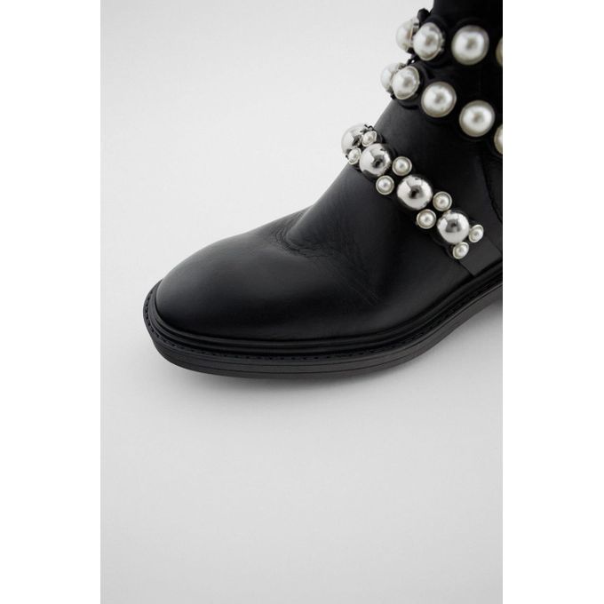 Bottines zara perles sale
