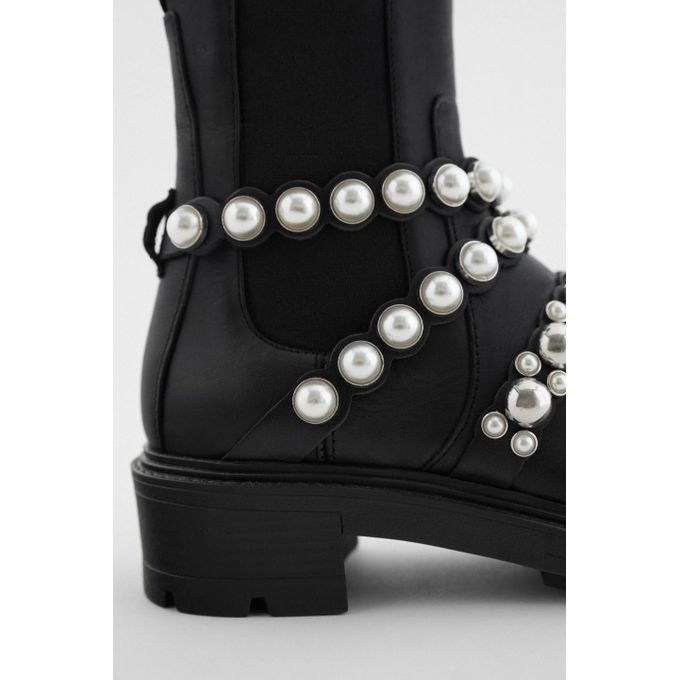 Bottines avec perles zara shop