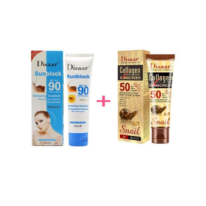 Disaar Pack Collagen Sunscreen + Collagen Snail Face creme