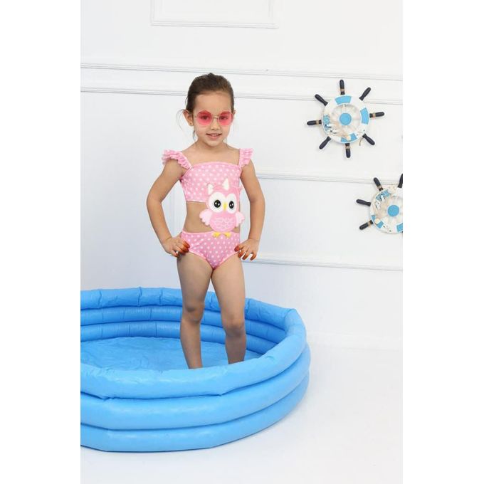 my kidswear Maillot de bain une pièce pour fille en rose