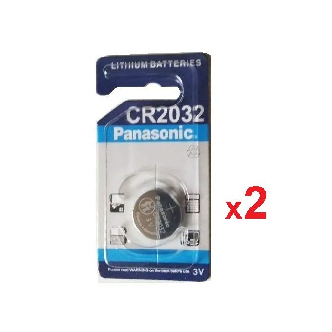 Panasonic CR2032 3V Batterie // Pile Bouton au Lithium 3 volts // 2 unités  à prix pas cher