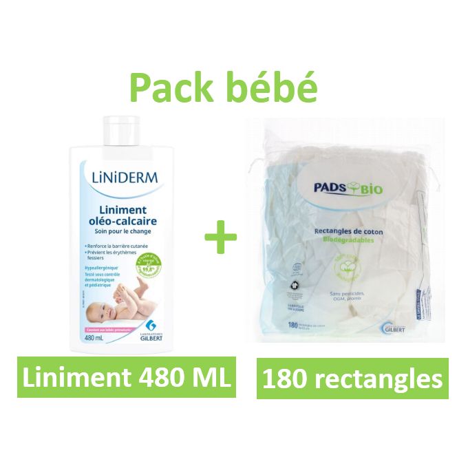 GILBERT Liniderm Bio 480ml - Soin Protecteur Bébé - Pharma360