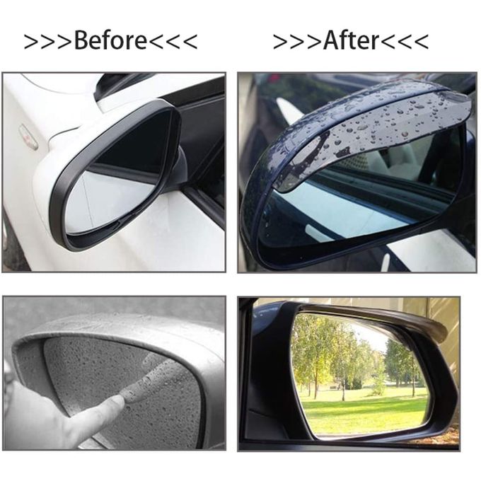 Generic Rétroviseur couverture Protection anti-pluie de rétroviseur sourcil  de voiture Accessoires de décoration à prix pas cher