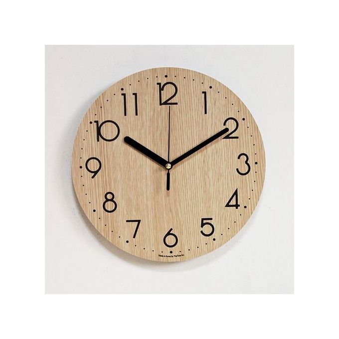 Horloge Murale bois naturel simple