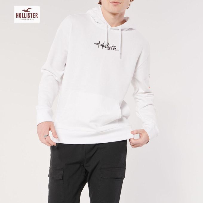 Hollister Sweat a capuche Manches longues Blanc a prix pas cher Jumia Maroc