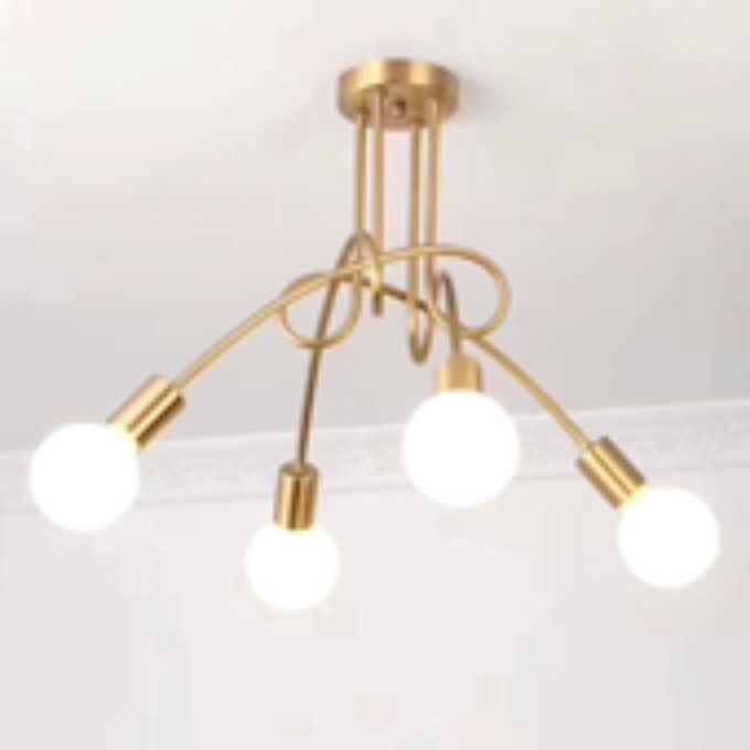 Marko Suspension Aman dorée,4 lampes