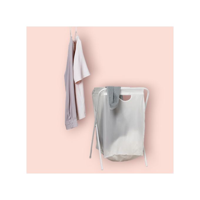 Ikea Jall - Sac À linge avec Support Blanc 70 L