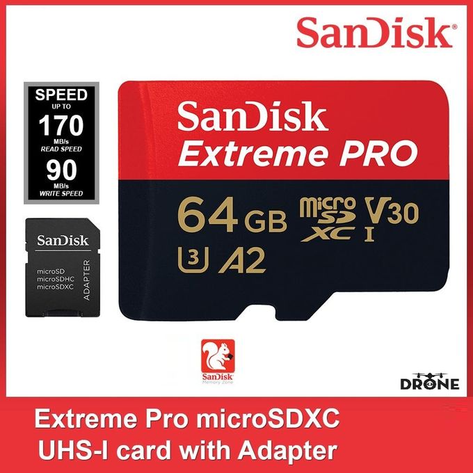 Carte microSDXC Extreme PRO 64 GB - Cartes mémoire