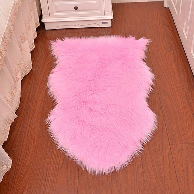 Tapis en Fausse Fourrure - Rose prix tunisie 