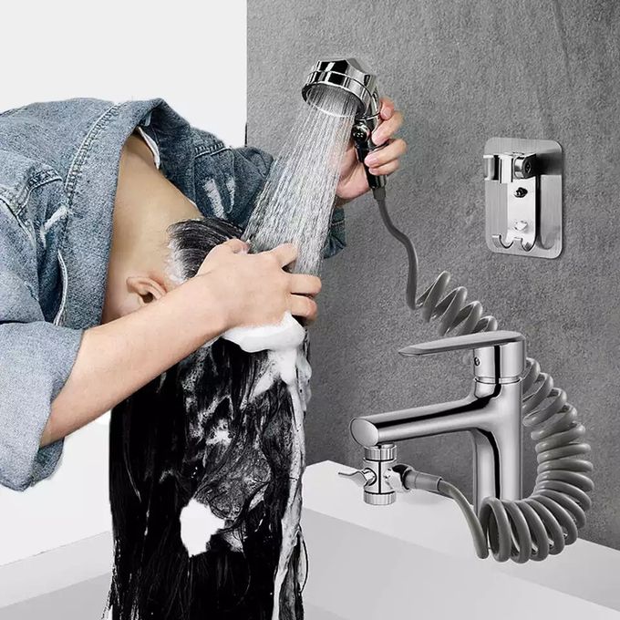 Pommeau Douche Pour Lavabo, Douchette A Tube Télescopique , Parfait pour  Laver les Cheveux ou Nettoyer le