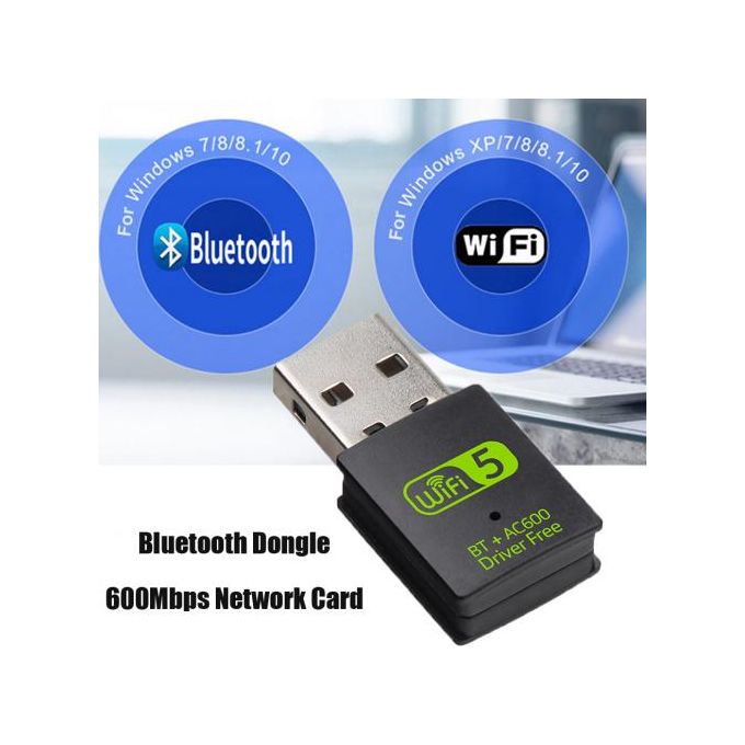 Rocketek 600Mbps double bande sans fil USB WiFi adaptateur