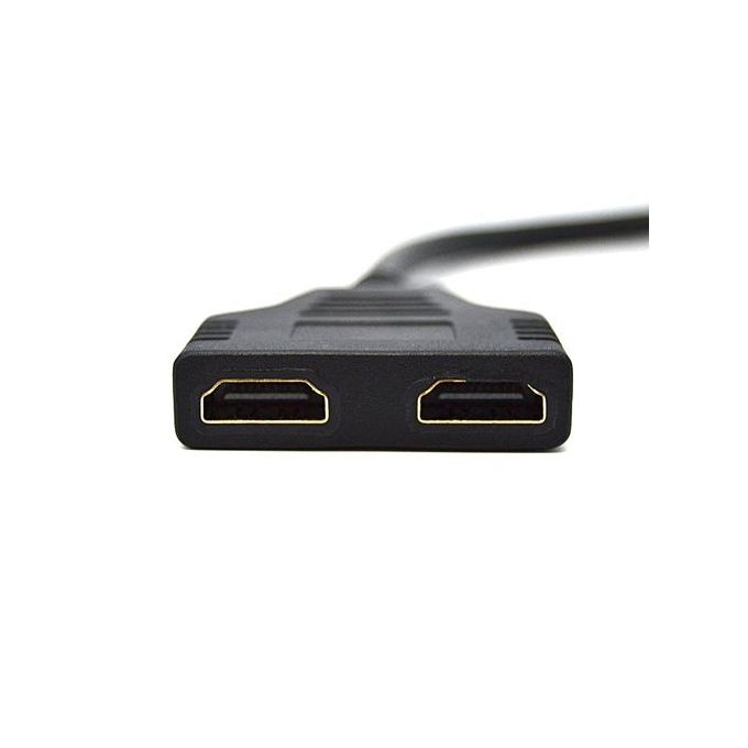 Répartiteur HDMI 1 Entrée 2 Sorties - Pour TV, Moniteur Ou Projecteur - Double Écran Simple Et Fiable