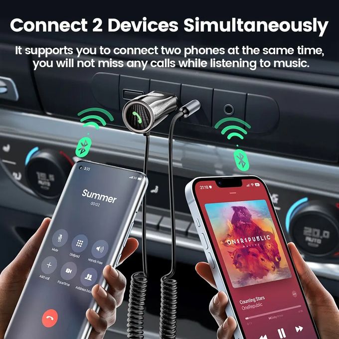 Toocki Adaptateur Bluetooth récepteur auxiliaire de voiture,Dongle USB jack  3.5mm Audio à prix pas cher