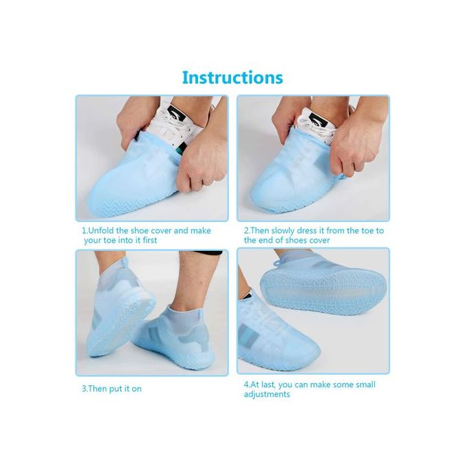 Couvre-chaussures de pluie en silicone, réutilisables de couvre-chaussures  étanches Manteaux du caisson de nettoyage extérieur anti-dérapant pour les  enfants, femmes, hommes ESG17251 - Chine Couvercle du caisson de nettoyage  et de chaussures