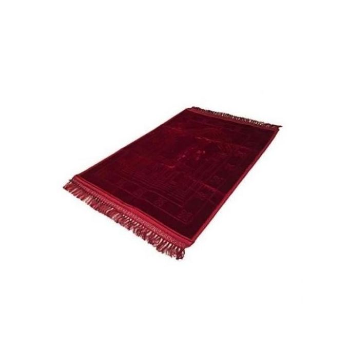 Tapis de prière (sajjadah salat) de qualité en velours avec motif