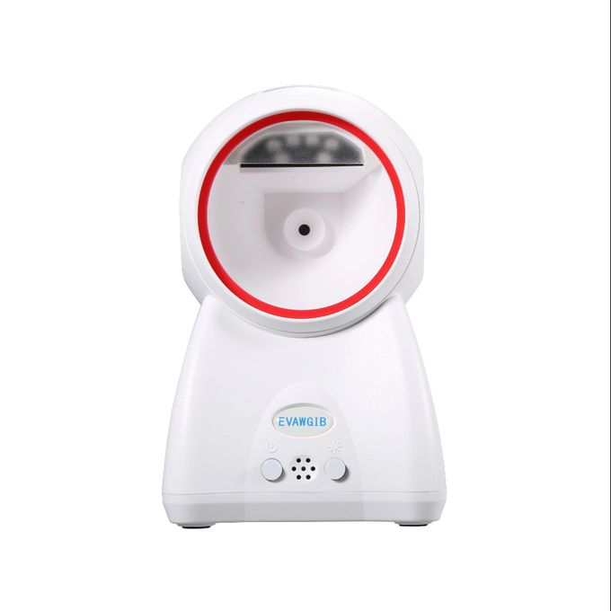 Scanner de codes à barres omnidirectionnel, mains libres, USB filaire 2D 1D