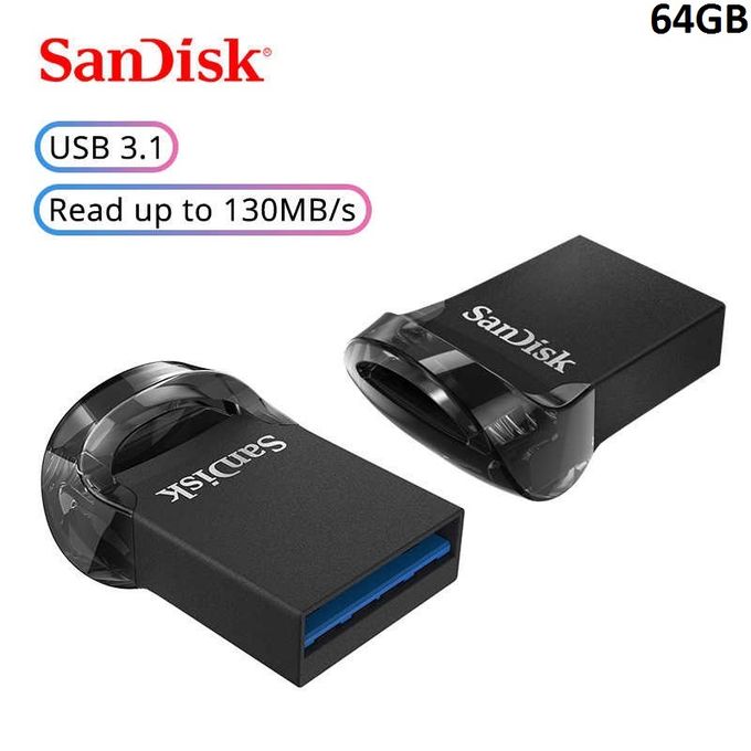Sandisk Ultra Fit 64GB  Clé 64Go USB 3.1 Vitesse allant jusqu'à 130 Mo/s