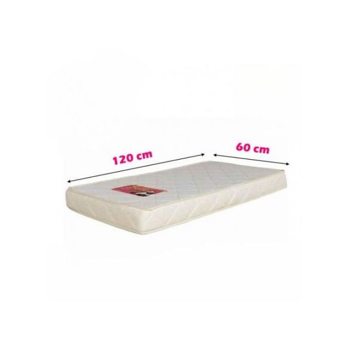 Dolidol Matelas Bébé 60 x 120 cm – Doux et confortable – 10 cm
