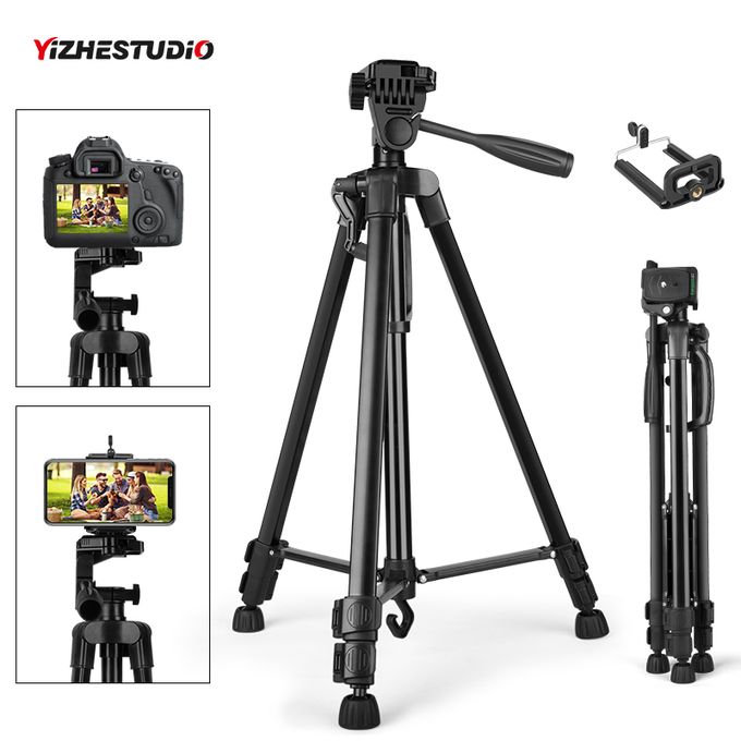 tripod trépied professionnel en aluminium pour appareils photo et téléphones portables
