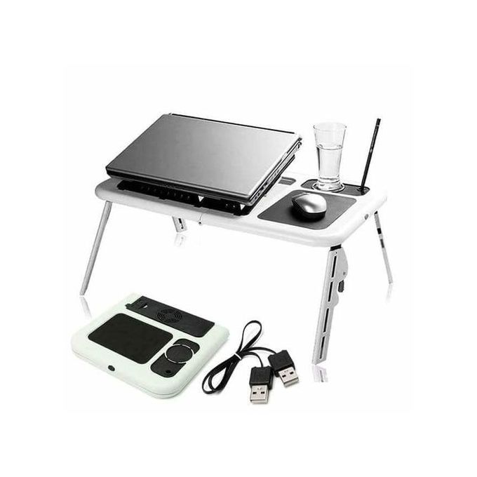 Generic Bureau D Ordinateur Portable Table Pliable Lit E Table Ventilateurs De Refroidissement Usb Support Plateau De Television A Prix Pas Cher Jumia Maroc