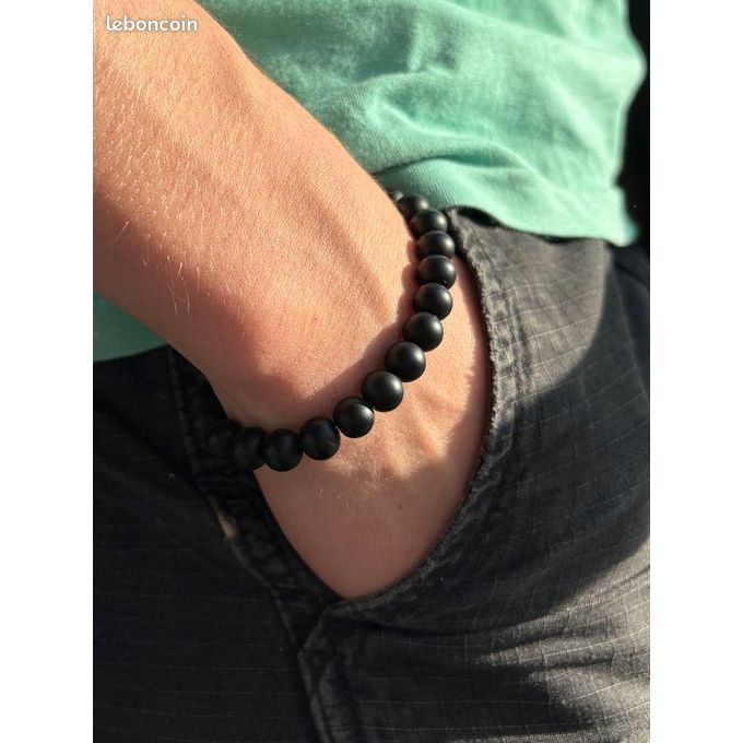 Bracelet en perles de sélénite 10mm | Bijoux Steel