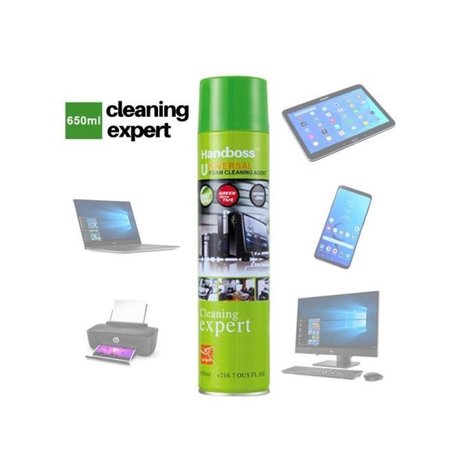 Durable PC Cleaning Kit - Kit de nettoyage (1 mousse nettoyante + 1  solution desinfectante + 10 chiffons absorbants) pour clavier et moniteur  Pas Cher