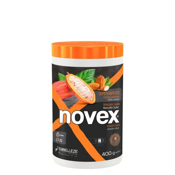 Novex Masque Cheveux Superfood Cacao Amande 400g
