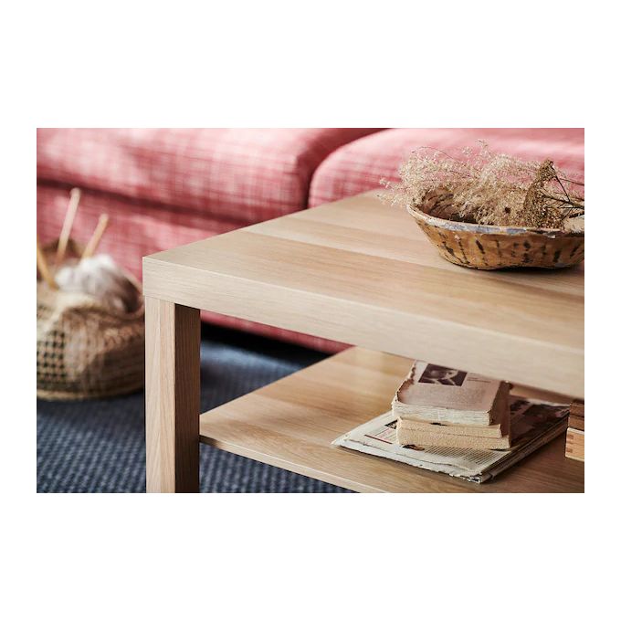 Ikea Table Basse Effet Chene Blanchi Pour Salon Sejour 90 X 55 Cm