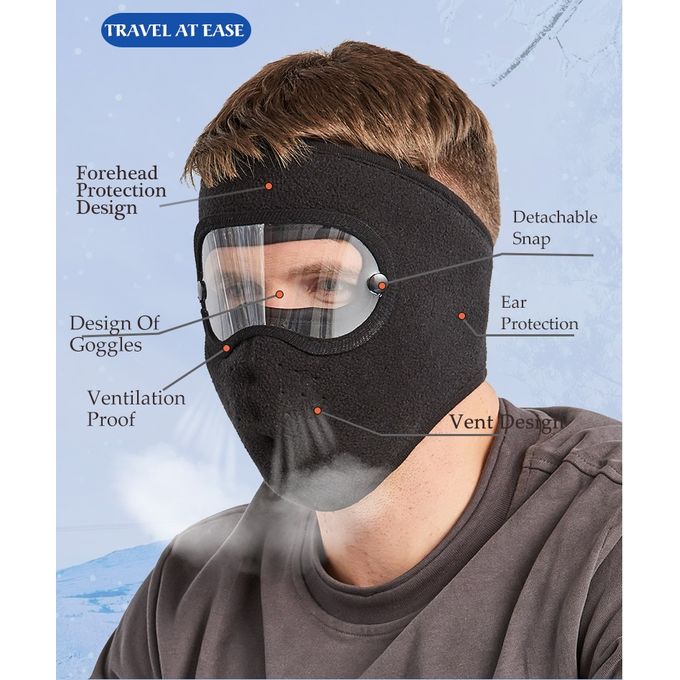 Generic Masque Moto Velo Cagoule Bonnet Chaud, Protége Visage du