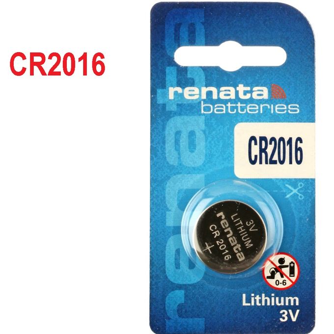 Renata CR2016 3V Batterie // Pile Bouton au Lithium 3 volts // Blister 1  unité à prix pas cher