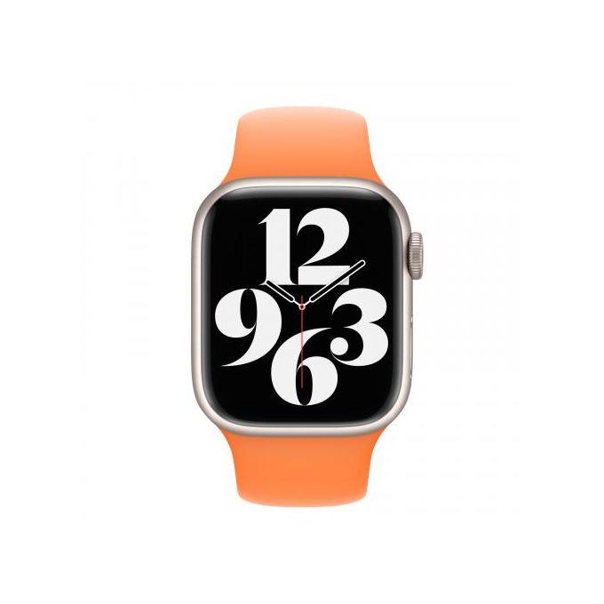 Bracelet Orange pour Apple Watch Series 3 & 2 & 1 38mm simple mode en cuir  véritable motif de montre