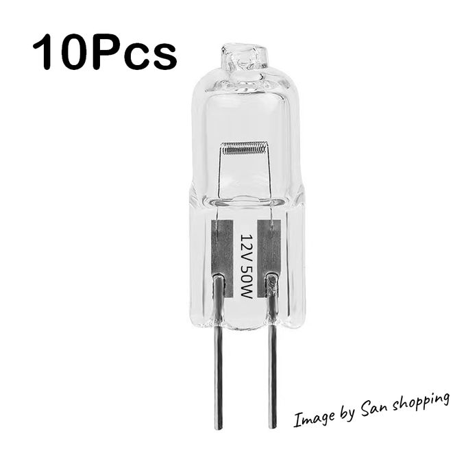 Lot De 10 Ampoules Halogènes GY6.35 12V 50W - Dimmable, Blanc Chaud 2700K, Pour Lustre, Lampe De Bureau, éclairage Décoratif