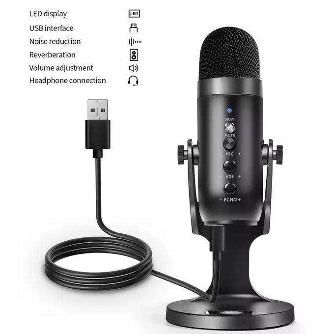 Microphone de jeu à condensateur USB avec support de bras de flèche, filtre  Pop pour PC, téléphone de Type C, Podcast,,Tiktok,PS4 - AliExpress