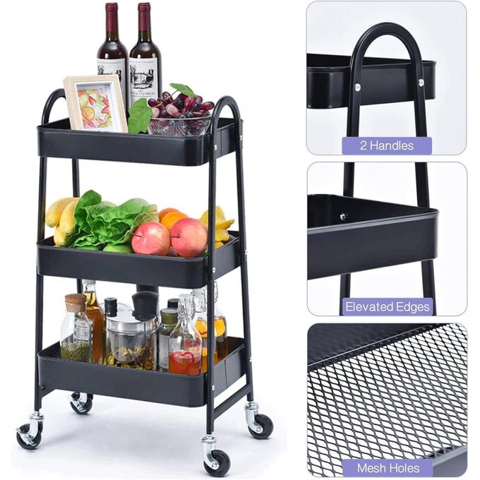 ZWQXZX Chariot Utilitaire Chariot de Rangement Chariot De Service