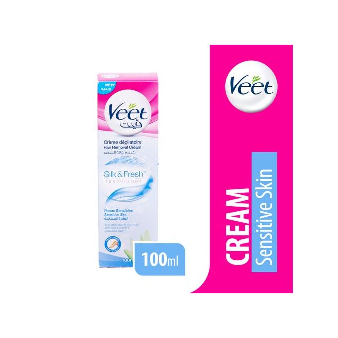 Veet كريم فيت لإزالة الشعر للبشرة الحساسة من ماركة فيت 100مل جوميا المغرب