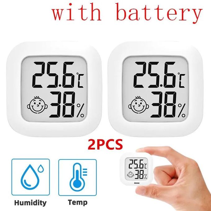 Station Météo Mini Thermomètre Hygromètre Mini Hama Numérique Blanc - Affichage Température Et Humidité Intérieure