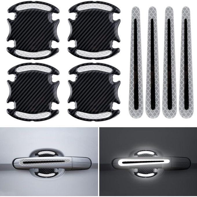 Autocollants De Protection De Poignée De Porte De Voiture, Pour Kia Rio - 5