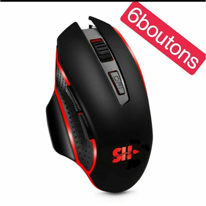 Souris Sans Fil Souris Ergonomique Pour Ordinateur PC Mause Optique Avec  Récepteur USB 6 Boutons Souris Sans Fil 2,4 GHz 1600 DPI Pour Ordinateur  Portable - Temu France