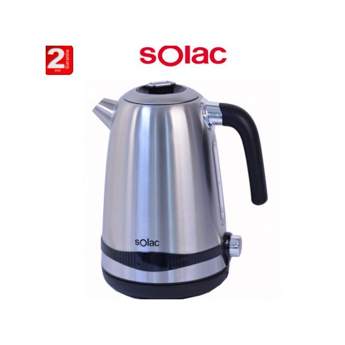 Solac Bouilloire En Inox Selecta  2200w1,7l Acier Inoxydable- 2 Ans De Garantie
