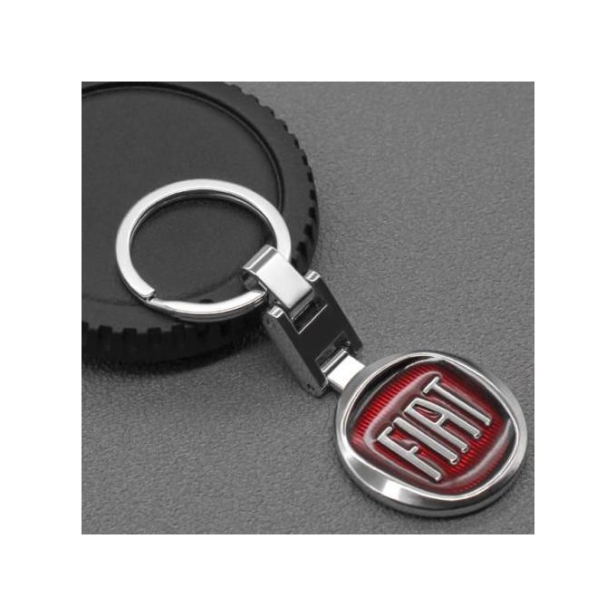 Generic Porte-clés de voiture porte-clés avec logo Fiat à prix pas cher