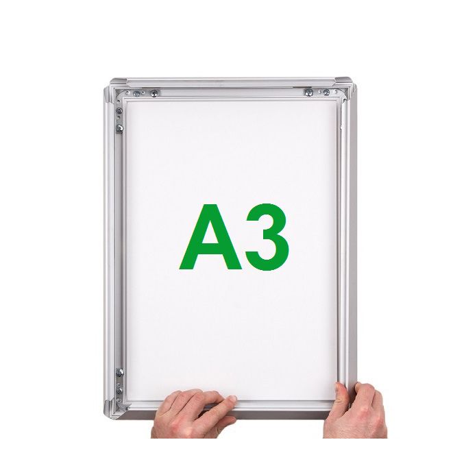 Standard CADRE ALUMINIUM CLIC CLAC ARGENT FORMAT A3
