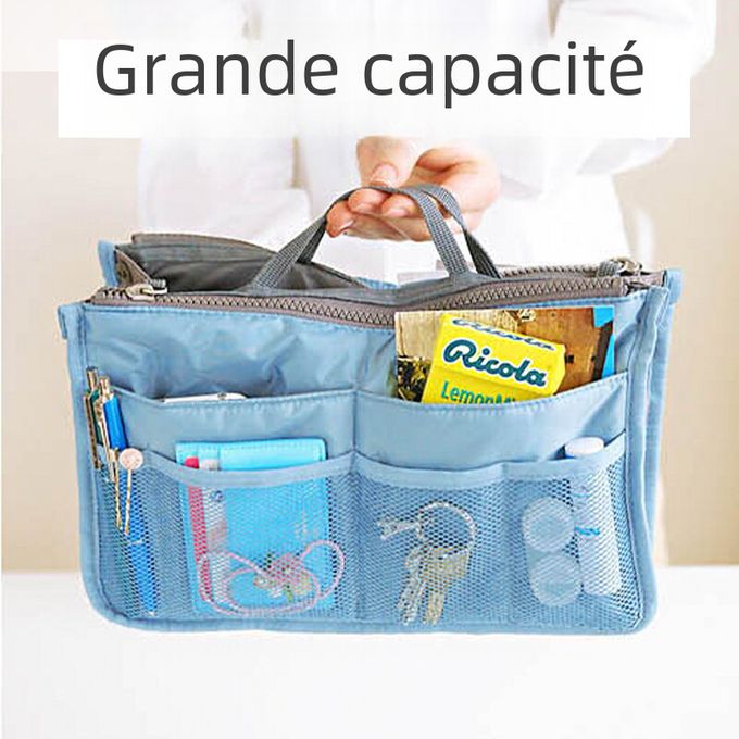 Grand sac de rangement avec fermeture à glissière durable, sac de